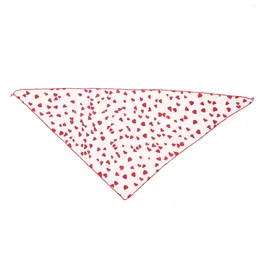 Dog Apparel Triangle Bandana Bibs Scarf Foldable Easy To Clean Attractive Cotton Soft Comfortable Cute Print For Small Puppy