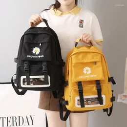 Backpack Fashion Korean Style Women Backpacks Student Girls Shoulder Bags Teenager Waterproof Flowers HandBags