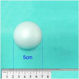 Beads 3Cm 4Cm 5Cm White Modelling Polystyrene Styrofoam Foam Ball Decoration Supplies Decorative Balls Filler Mini Drop Delivery Home Dhtgs