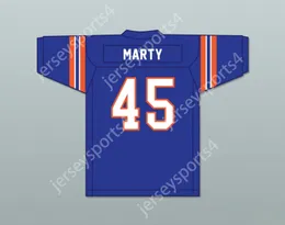 CUSTOM ANY Name Number Mens Youth/Kids Marty 45 John Hughes High School Wasps Blue Football Jersey Not Another Teen Movie Top Stitched S-6XL