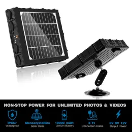 Kameror Solar Panel Kits Charger 12V 9V 6V -utgång med 10000mAh för jakt på Trail Camera Moultrie Spypoint Sparten Deer Feeder Door Bell Bell