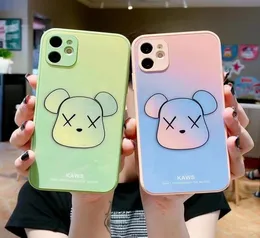 Odporne szokujące skrzynki telefoniczne na iPhone 12 11 Pro Max XR xs x 7 8 Plus Miękki krzemowy anime misie fundda case7837514