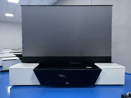 92 pollici 4K home theater motorizzato motorizzato per il proiettore di proiettore integrato Gabinetto per proiettore laser 4K