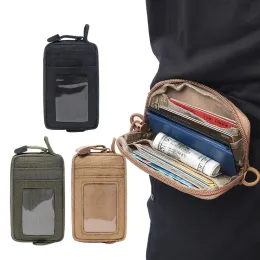 Packs 1000D Tactical EDC Pouch Wallet Bag Portable Key Coin Purse Waist Earphone Bag Mini Key Holder Pouch for Hunting Tactical Tool