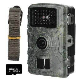 Cameras 16MP 1080P Portable Day Night Photo Video Taking Trail Camera Multifunction Outdoor Hunting Animal Observation House Monitoring