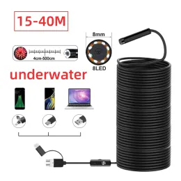 Finder 40m Fish Finder Mini Camera Endoscope 720P IP68 Waterproof Pipe Inspection Underwater Endoscope sewer pipe Cameras Borescope