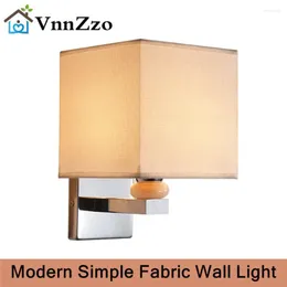 Vägglampa vnnzzo modernt minimalistiskt tyg inomhus belysning led elrum sovrum badrummet amerikansk säng