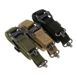 Accessori Nylon tattico regolabile Due punti imbracatura per fucile / fiocco con pistola cinghia Mission Mission Release Quick Point Fucil Belt Hunting