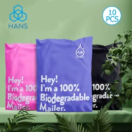 Bolsas 13x10 polegadas 100% biodegradável D2W Poly Mailers