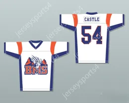 Custom qualsiasi nome numero giovane/bambini Thad Castle 54 Blue Mountain State Goats Jersey maglia top S-6xl cuciti