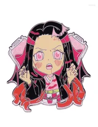Brooches Kamado Nezuko Enamel Pin Anime Pins Badges On Backpack Cute Things Accessories For Jewelry Japanese Manga Year Gift4962567