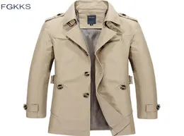 FGKKS 2018 Men Jacket Coat New Fashion Trench Coat Jackets Mens Casual Slim Fit sobre Coconsce Cenpelo Male Outerwear Y18925038802353