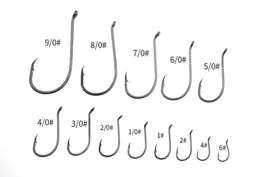 ROMPIN 50PCSLOT 8299 Fiskekrok bläckfisk Beak Bait Fishhooks Offset Högkolstål Barbed Storlek 9010 1 2 4 67984134