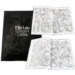 EST 190 pagine Tattoo Book Dragon Claws Modello Modello Design Manoscritto per gli accessori per artisti del corpo 240418