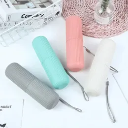 Travel Portable Toothbrush Cup Bathroom Toothpaste Holder Storage Case Box Organizer Travel Toiletries Household Storage Cup