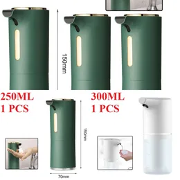 새로운 250/350ml 자동 폼 비누 디스펜서 유도 터치가없는 적외선 센서 액체 세척 hine 손 소독제