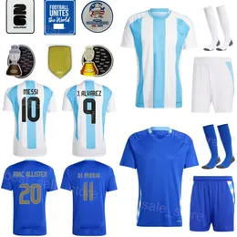 Child Man 24/25 5/115 5 Paredes Soccer Jersey 19 Otamendi 3 Tagliafica 9 Kun Aguero 15 Gonzalez 7 de Paul 11 Di Maria Romero Lo Celso National Team Shirt Kits