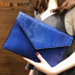 Ведра Xmessun Fashion Подлинные кожаные сумочки Женские серпентинские сумки для мессенджеров