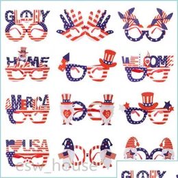 Andere festliche Party liefert andere festliche Partyversorgungen USA patriotische Brillen Frames 4. der Jy Parade American Flag Unabhängigkeit D DHT9X