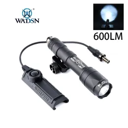 Scopes AirSoft SureFir M600 M600C Lanterna Escoteira LED LED de caça tatical Arma de arma leve alta lúmen com dupla função Pressionamento Chave de pressão