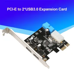 Карты USB 3.0 PCIe Arpansion Card Adapter 2 Port USB Hub 20pin PCI Express USB 3.0 Adpansion Card Adapter Card Adapter