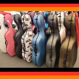 Instruments Factory outlet store Cello case 4/4 cello case carbon fiber cello hard case 3.6kg colourful