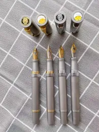 Pens Lemon M1S Titanium stop tłok tłok fontanna metal metalowy kaligrafia ostrz długi nóż działalność Nib ręcznie wyposażona w piśmie