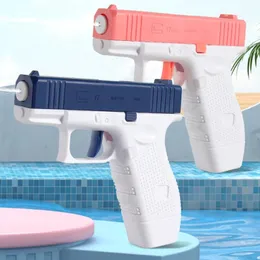 Водяной пистолет Электрический пистолет стреляет в игру игрушку Полный автоматический летний пляж пляж на открытом воздухе игрушка для детей для детей, девочка, взрослые подарки 240419