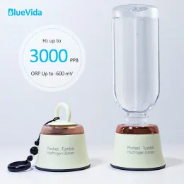 garrafa BlueVida Menor portátil de hidrogênio rico em hidrogênio Gerador de água garrafa dupon1117 SPE/PEM Dual Câmara Viagem Gerador de Hidrogênio