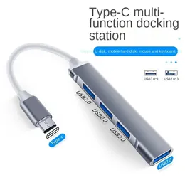 USB C Hub till HDMI-kompatibel USB 3.0 2.0 4 Port RJ45 Typ C Hub för MacBook Pro Air Card Reader USB Splitter för bärbar dator USB-nav
