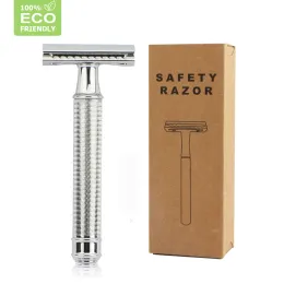 Blades Haward Safety Razor for Men&women Metal Manual Shaving Razor with 20 Double Edge Razor Blades,reusable&plastic Free&zero Waste