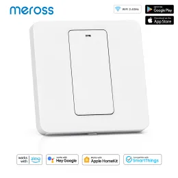 Steuerung Meross Smart Light Switch WiFi Wandschalter Druckknopf 1 Wege Switch funktioniert mit Apple HomeKit Alexa Google Assistant SmartThings