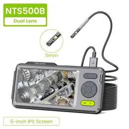 카메라 1080p 듀얼 카메라 내시경 테슬론 검사 카메라 5 "모니터 5mm Ultraslim 방수 뱀 카메라 videoscope