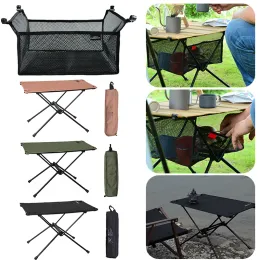 Tillbehör Fällbar camping Tablealuminum Lätt vikbar bord Compact Roll Up Tables Collapsible Table for Fishing Picnic BBQ