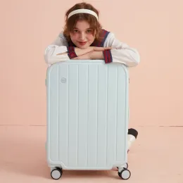 女性向けの荷物20インチボーディングトロリーケースサイレントユニバーサルホイールパスワードボックス軽量の小さなスーツケース24