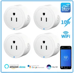 US SMART PLUG MINI SMART SOCKET WIFI 10A REMOTE VIOCE GROUP ÖVERSIKT APP CONTROL TIMING SMART HOME ALEXA Google Home