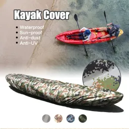 Tillbehör 36,5 m Multisize Kayak Storag Cover Sun Shield Canoe Cover Damm Vattentät kajaktillbehör Surfing utomhusfiskebåtskydd