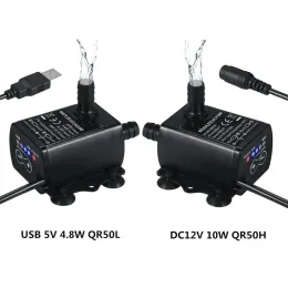 펌프 워터 펌프 DC12V USB 5V Mini Ultraquiet Brushless 모터 정원 수족관 221128에 잠수 할 수 있습니다.