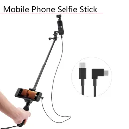 Кронштейны BRDRC Extension Pole Selfie Stick Fixed Clip Module Module Handheld Gimbal Cable для DJI Osmo Pocket 2 Typec IOS Android Phone