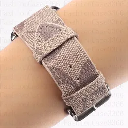 Luxury Apple Watch Band 38mm 40mm 41mm 42mm 44mm 45mm 49mm Stampa orologi in pelle cinturino per iwatch 8 7 6 5 4 SE 3 2 1 Designer Watchbands