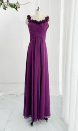 Festklänningar Purple Fashion TemperamentSleeveless Lace Collarwaist för att visa din kropp daglig värd lång kvällsklänning kjol m2193