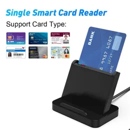 2024 Lettore di smart card USB per lettore di schede EMV di scheda IC/ID di alta qualità per Windows 7 8 10 per Linux OS USB-CCID ISO 7816For EMV Card Reader