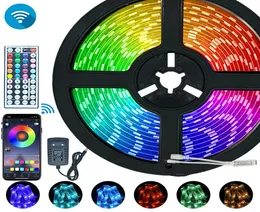 10m WiFi LED -strip Light RGB 2835 SMD 5050 Flexibelt band Vattentät RGB LED -ljus 5M Tejp Diode Lamp WiFi Remote Controller5251043