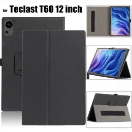 Stands Case for Teclast T60 12 Inch 2023 Adjustable Magnetic Stand Leather Flip Tablet Cover With Hand Holder