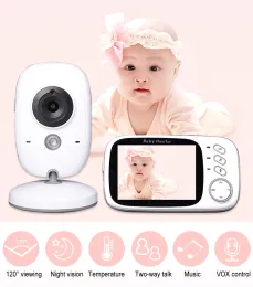 Monitörler VB603 3.2 inç Kablosuz Video Bebek Monitörü Yüksek Çözünürlüklü Bebek Dadı Güvenlik Kamerası Gece Görme Sıcaklık İzleme