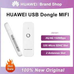 라우터 오리지널 Huawei USB Dongle K5161 무선 WiFi 라우터 150mbps 모뎀 스틱 모바일 광대역 4G LTE 포켓 핫스팟 PK Huawei E3372