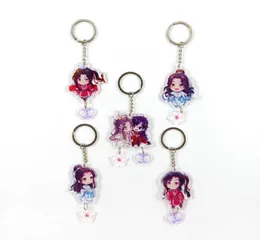 Tian Guan Ci Fu Keychain Mann Himmel Beamte segne die Schlüsselkette Frauen Anhänger Key Ring Schmuck Süßer Schlüsselhalter Metall Brelok G10192201747