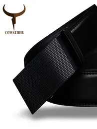 Covão Good Mens Celrão de luxo de alta qualidade Coça cinturões de couro genuíno para homens Moda de fivela automática Cintura masculina C19021601394000272224771