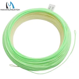 Accessori Maximumpatch Interruttore reale Fly Linea di pesca WF4/5/6/7/8F 100ft a doppio colore Peso in avanti Fly Linea galleggiante