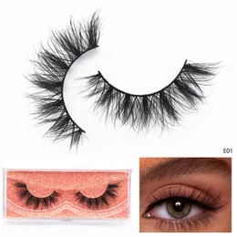 3D Fluffy Lashes Mink False Eyelashes Makeup Wispy Natural Flare Fake Beauty Extension 240420